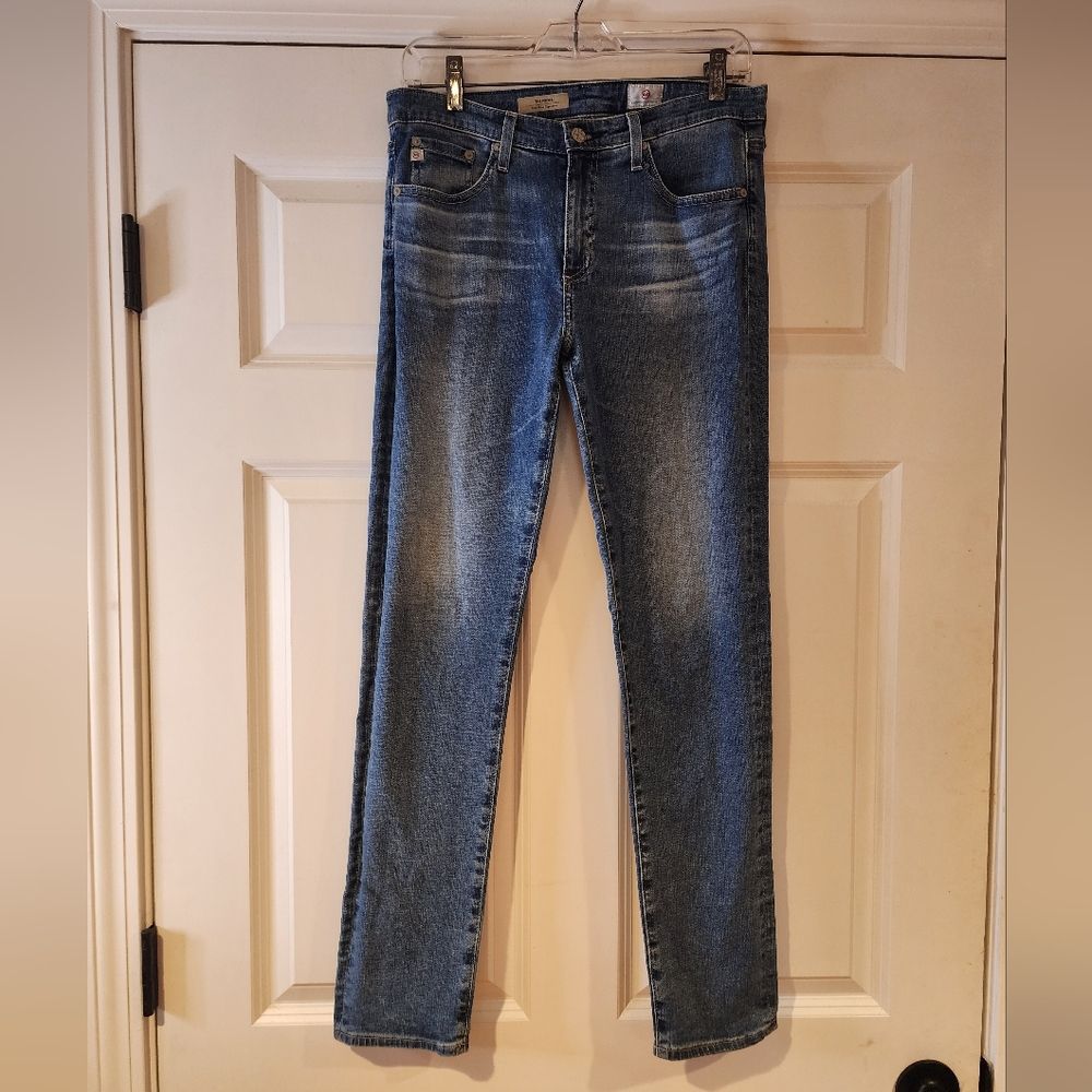 Ag Adriano Goldschmied Women's Medium Wash Blue Skinny Jeans